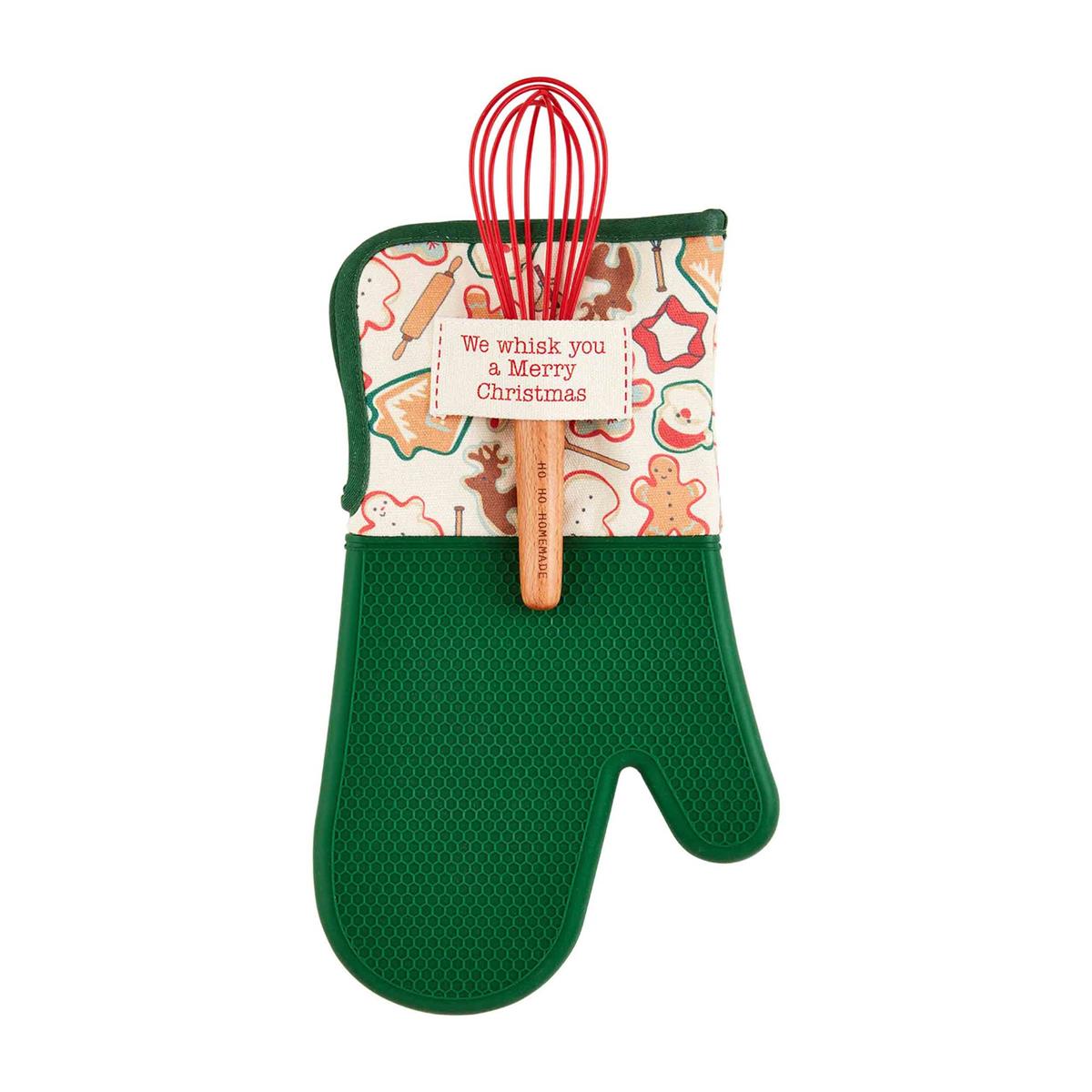 Whisk You Christmas Oven Mitt & Whisk Set
