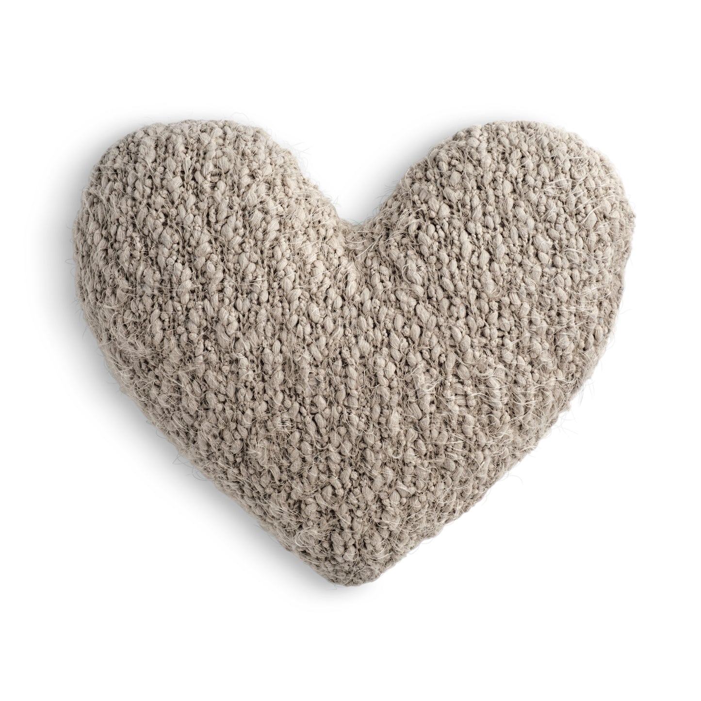 Taupe Giving Heart Weighted Pillow