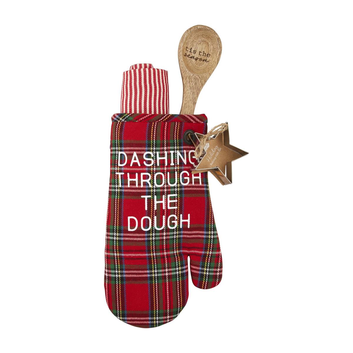 Plaid Oven Mitt Gift Set