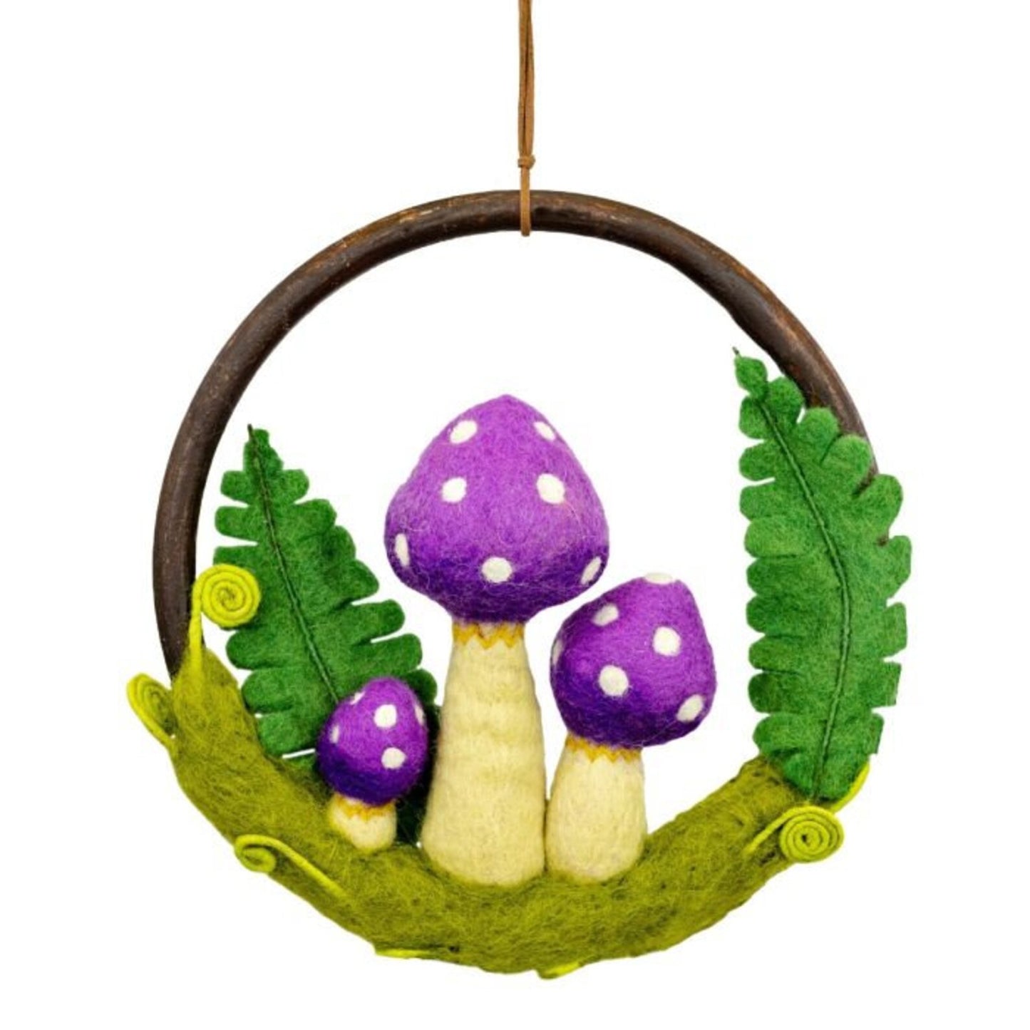 Mushroom Wreath - Paradise Purple