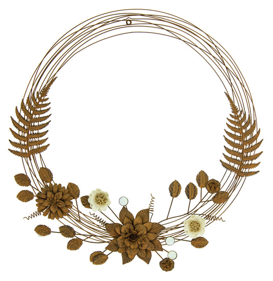 Metal Flower Wreath