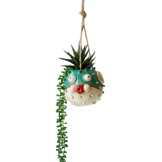 Hanging Blowfish Planter