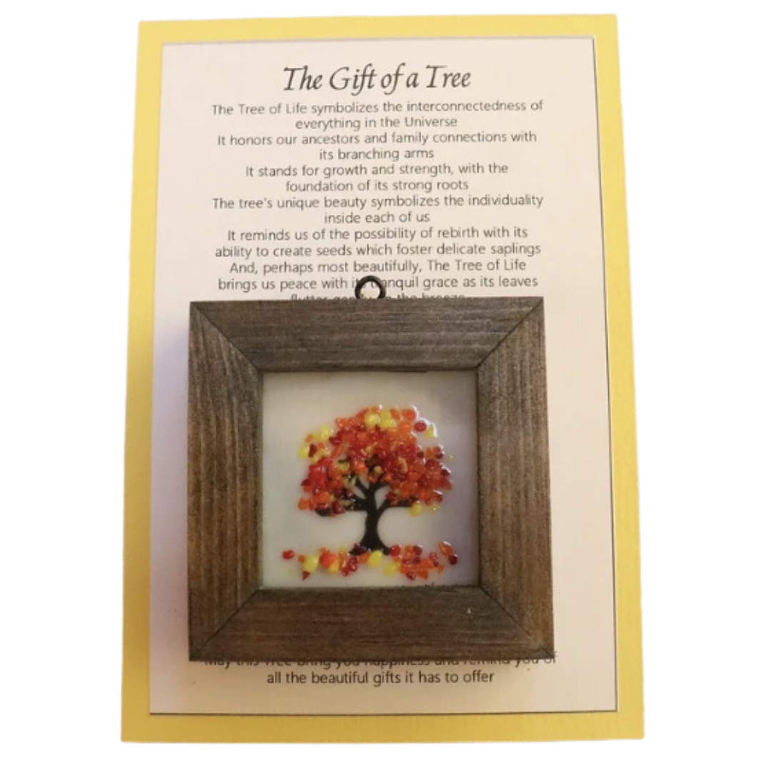 Greeting Card with Framed Tree Suncatcher