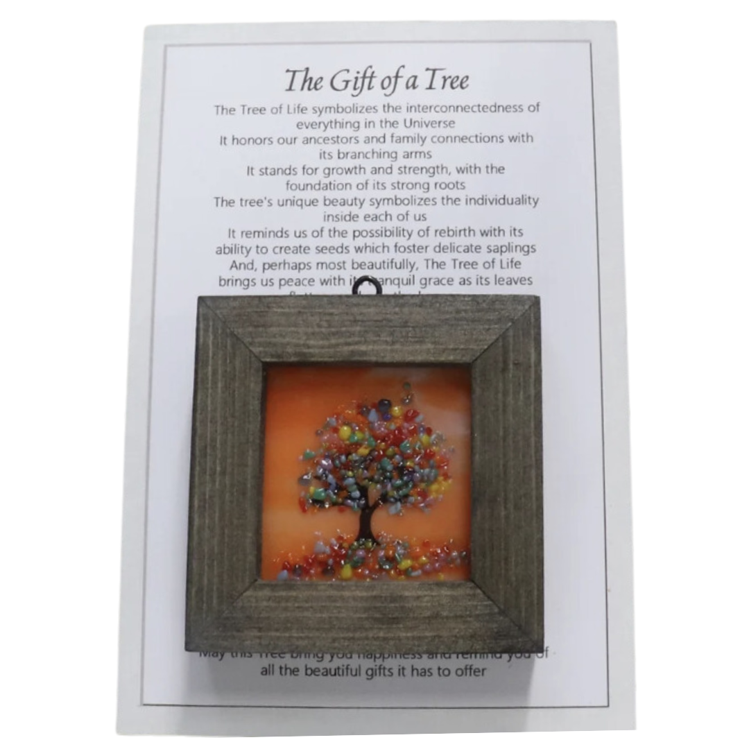 Greeting Card with Framed Tree Suncatcher