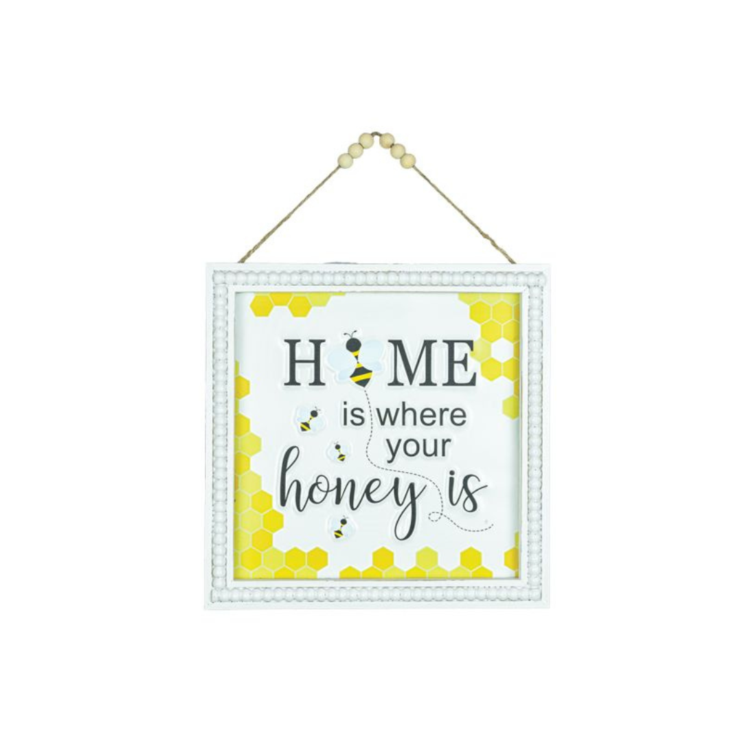 Bee Collection: Hanging Honey Bee Sign