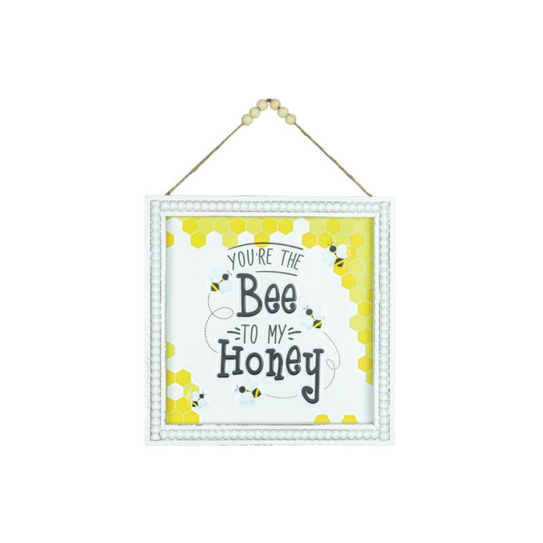 Bee Collection: Hanging Honey Bee Sign