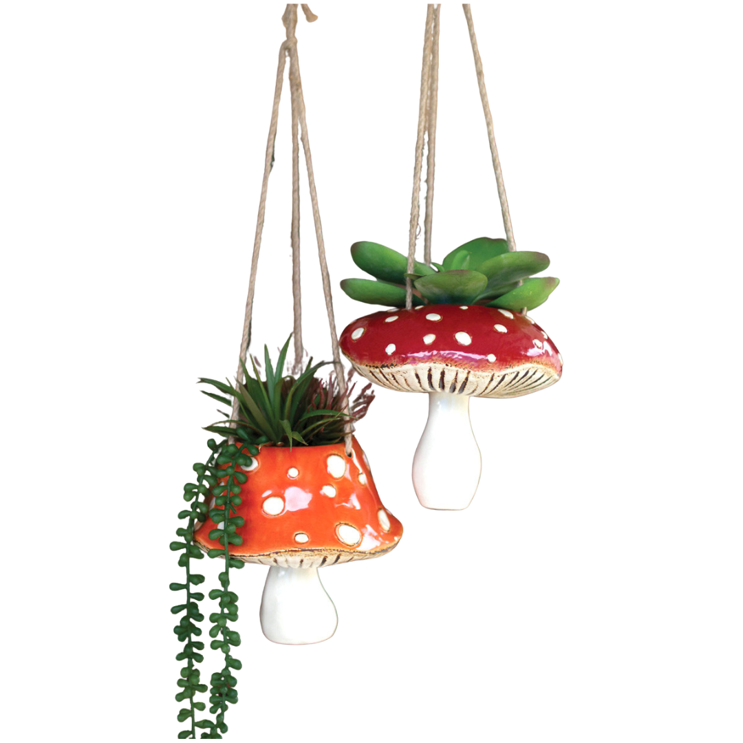 Hanging Mushroom Planters