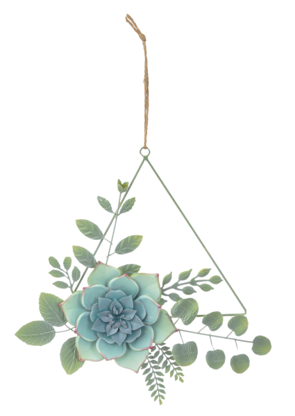 Hanging Layered Succulent Wall Decor