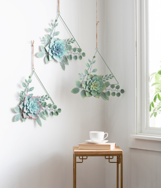 Hanging Layered Succulent Wall Decor