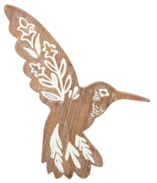 Carved Hummingbird Wall Decor (set of 3)