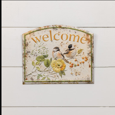 Welcome Bird Sign