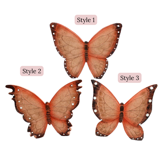 Apricot  Standing Butterflies