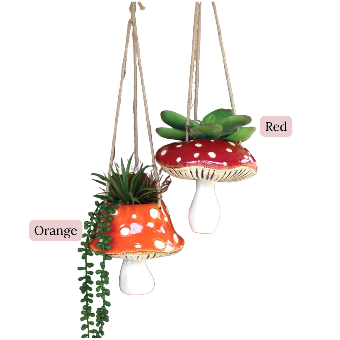 Hanging Mushroom Planters